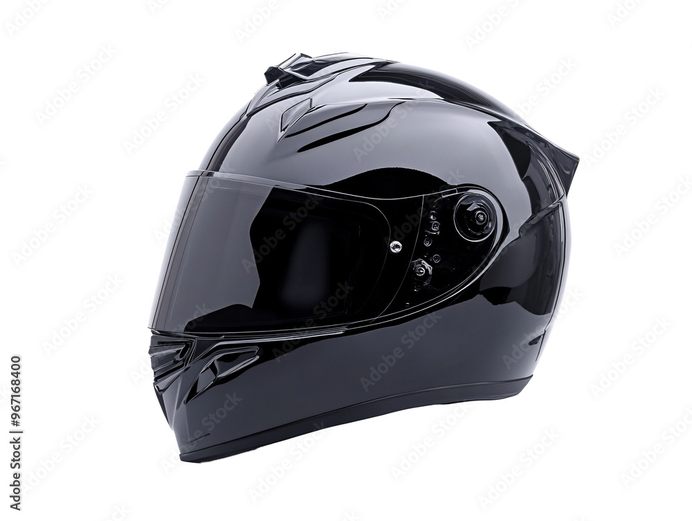 a black motorcycle helmet with a visor
