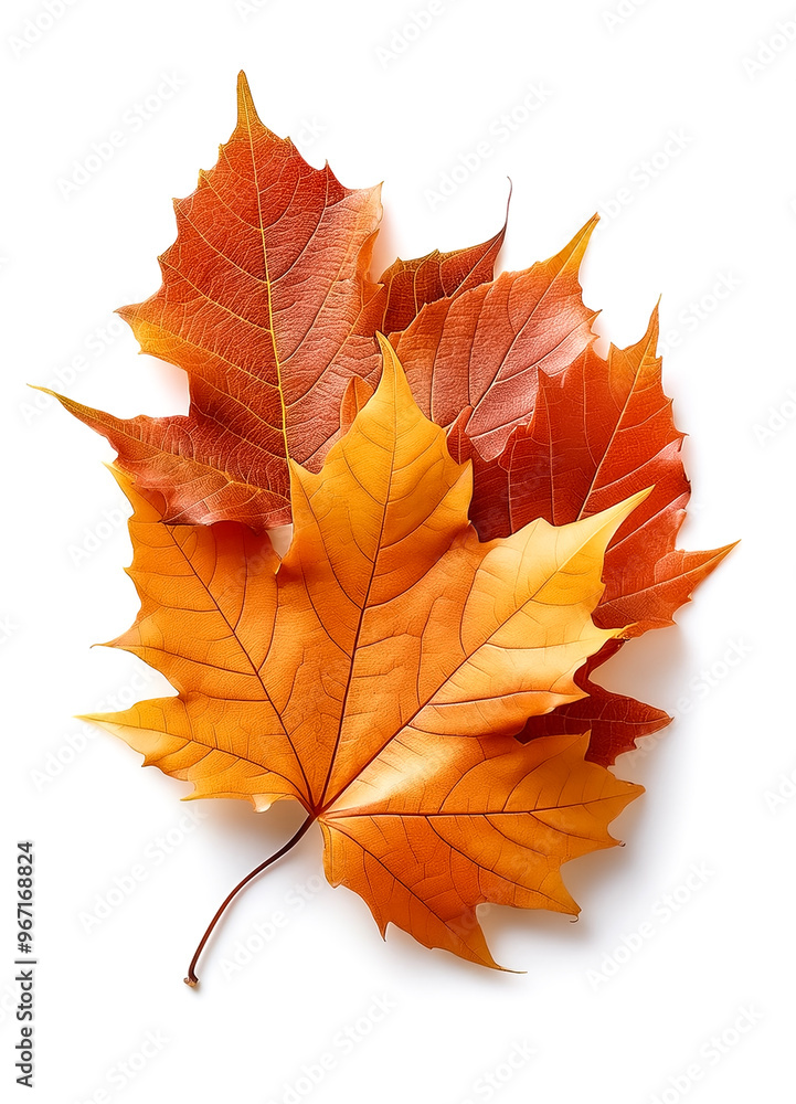 Autumn leaves isolated on white background Autumn leaves isolated on white background