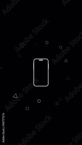 Please Rotate Your Phone. Turn you Smartphone and rotate device screen, Phone flip sign, Phone Rotation animation. Turn you Smartphone rotate device screen, rotate phone screen social media
