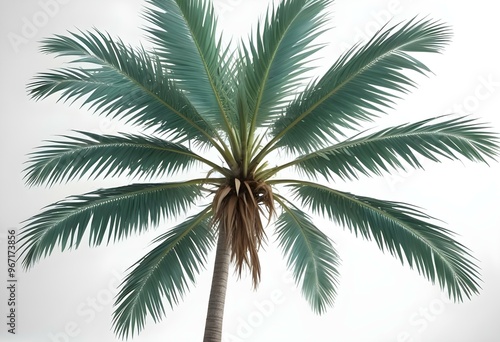 An isolated tree on white and different colour background