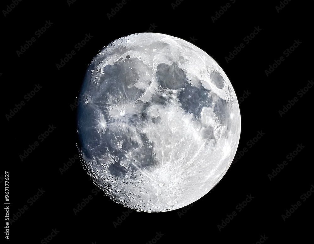 Closeup shot of the moon isolated on a black background Closeup shot of the moon isolated on a black background