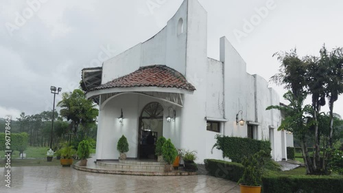 Catholic church in a small rural town in Honduras. Humanitarian mission.