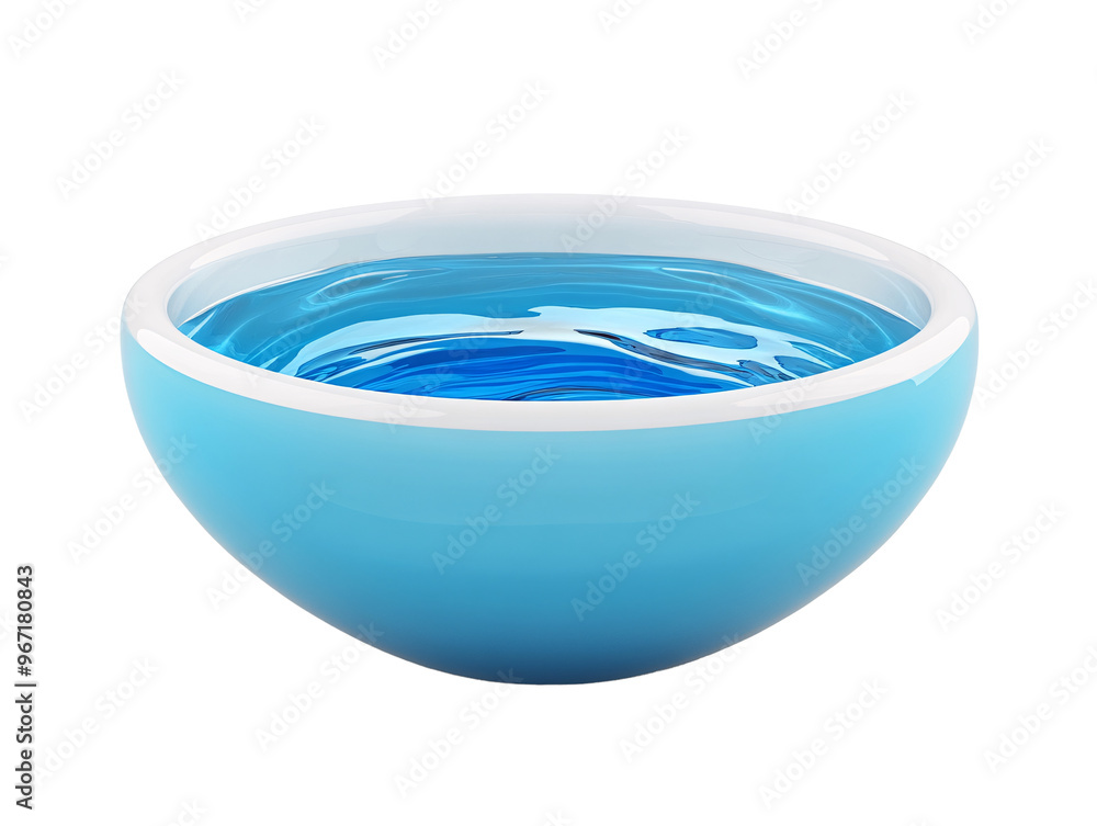 a blue bowl with water a blue bowl with water