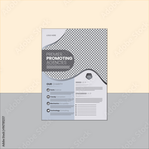 Unique premier promoting agencies flyer design