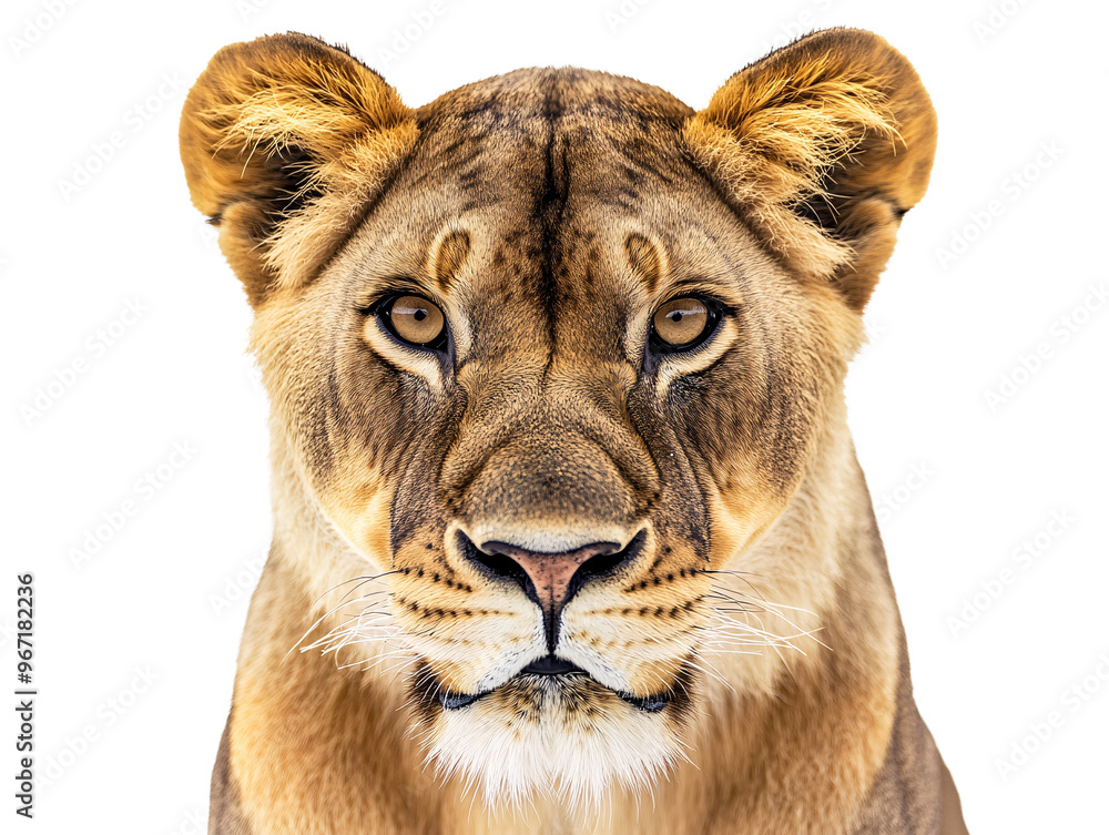 Obraz premium a close up of a lion