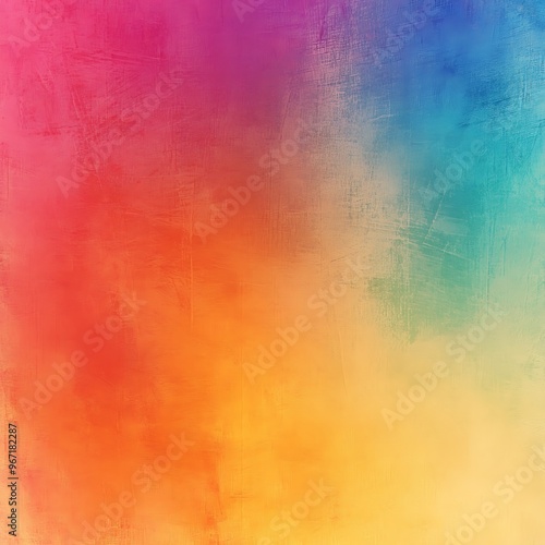 Abstract gradient background with textured brush strokes blending from warm orange and pink 