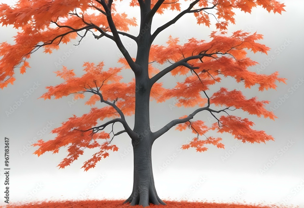 An isolated tree on white and different colour background An isolated tree on white and different colour background