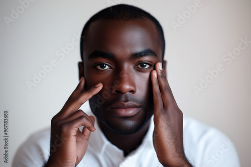 Young Businessman in a White Shirt Expressing Thoughtful Emotion