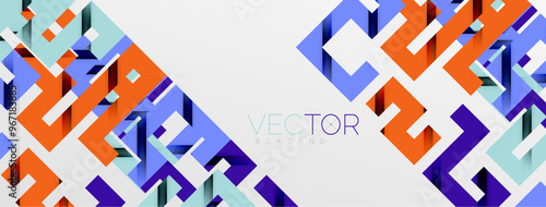 Color bend lines with shadow texture effect. Vector Illustration For Wallpaper, Banner, Background, Card, Book Illustration, landing page