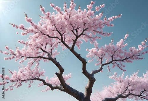 An isolated tree on white and different colour background