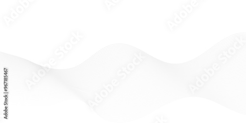 Abstract Digital wave line modern carve blend stripe line flowing futuristic technology white line glowing element line moving creative concept science technology crate for thin vector background.