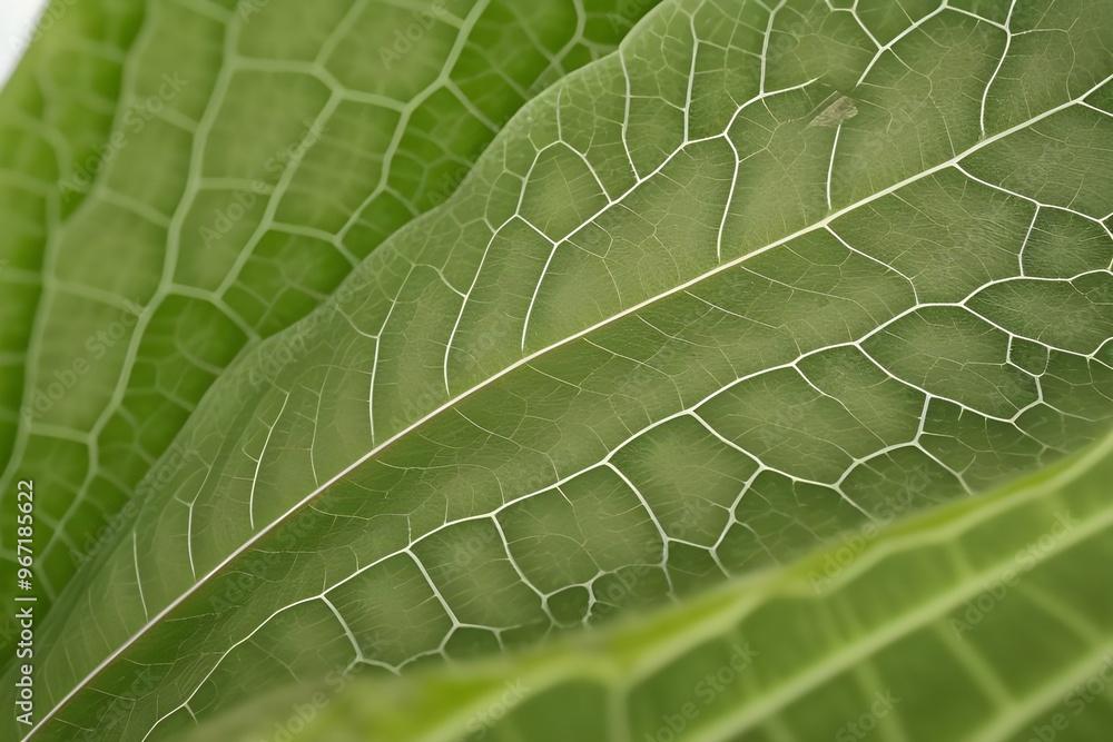 Green Leaf Isolated on White Background