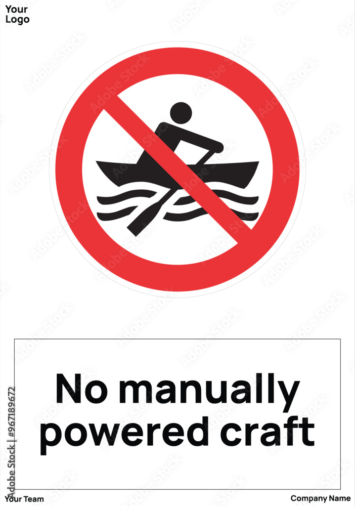 warning sign No manually standard iso 7010