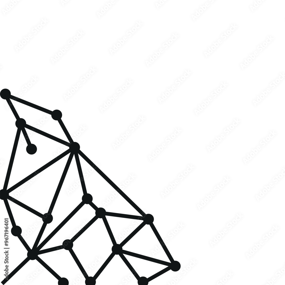 Fototapeta premium Lowpoly Corner