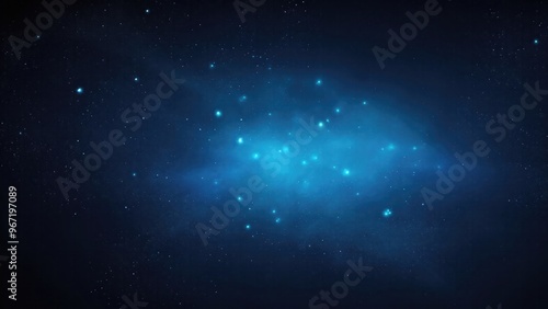 Dark Blue Glow Particle Abstract Digital Background