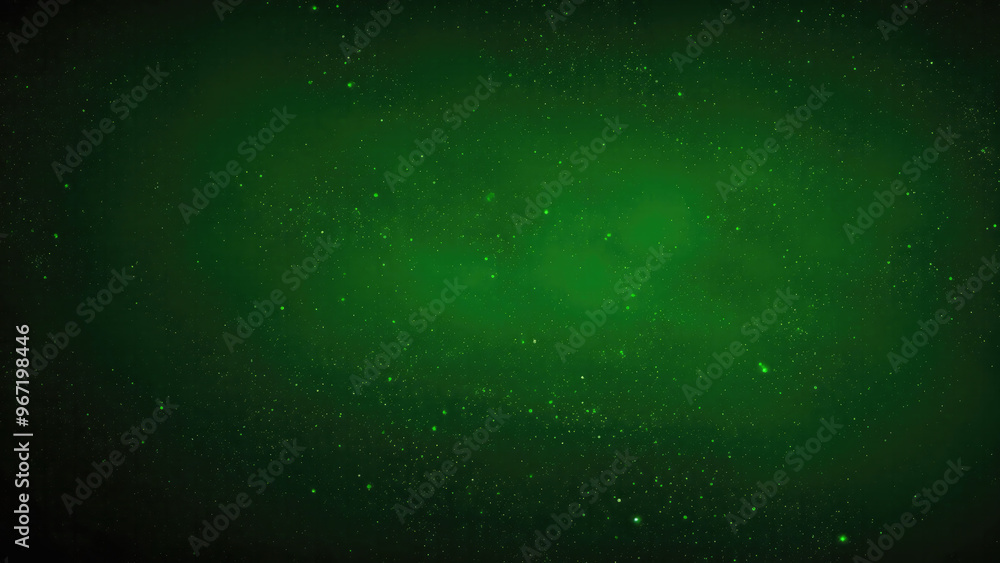 Obraz premium Dark Green Glow Particle Abstract Digital Background