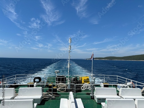 Ferry on his way to Lastovo island