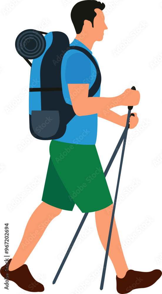 Standing Hiker Expression Standing Hiker Expression