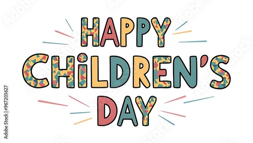  children’s day - illustration of happiness and friendship
