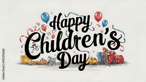 childrens day, Happy Children’s Day, Poster, Children’s Day, Happy childrens day, Vector Illustration Art. Children’s Day Poster, childrens day Banner, Poster, Banner, Story. 
 photo