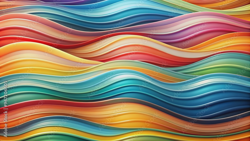 Abstract background with smooth waves of various sizes and colors , abstract, background, waves, water, flow, motion, smooth Abstract background with smooth waves of various sizes and colors , abstract, background, waves, water, flow, motion, smooth