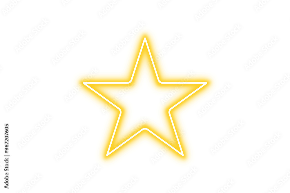 Golden neon star icon isolated on transparent background. Glowing neon star symbol. Gold neon star frame. Neon led electric star. design elements, decoration for holiday cards, banners, invitations Golden neon star icon isolated on transparent background. Glowing neon star symbol. Gold neon star frame. Neon led electric star. design elements, decoration for holiday cards, banners, invitations