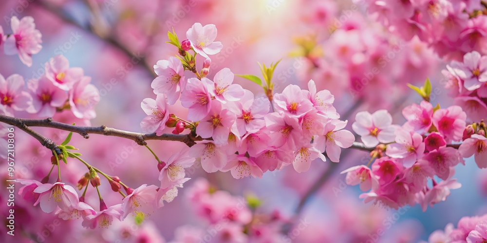 Beautiful pink cherry blossoms in full bloom, nature, spring, pink, flowers, petals, blooming, tree Beautiful pink cherry blossoms in full bloom, nature, spring, pink, flowers, petals, blooming, tree
