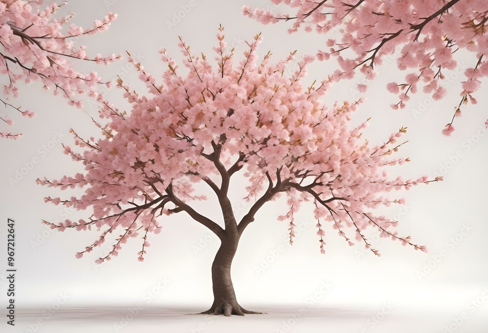 An isolated tree on white and different colour background An isolated tree on white and different colour background
