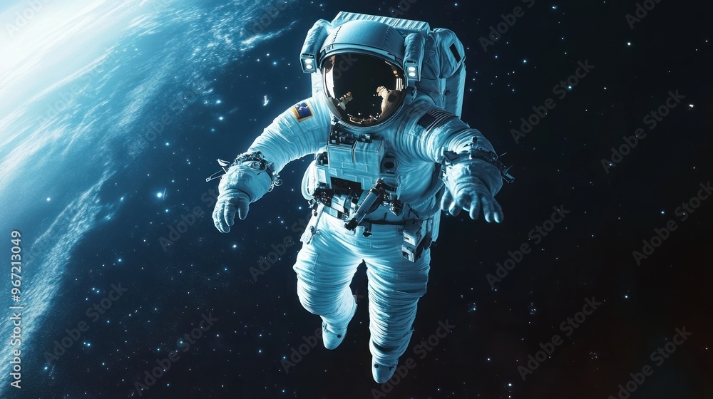 Astronaut Floating in Space Astronaut Floating in Space
