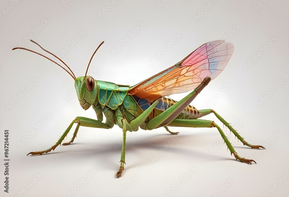 Giant Shield mantis closeup with self defense position on white background Shield mantis closeup Giant Shield mantis closeup with self defense position on white background Shield mantis closeup
