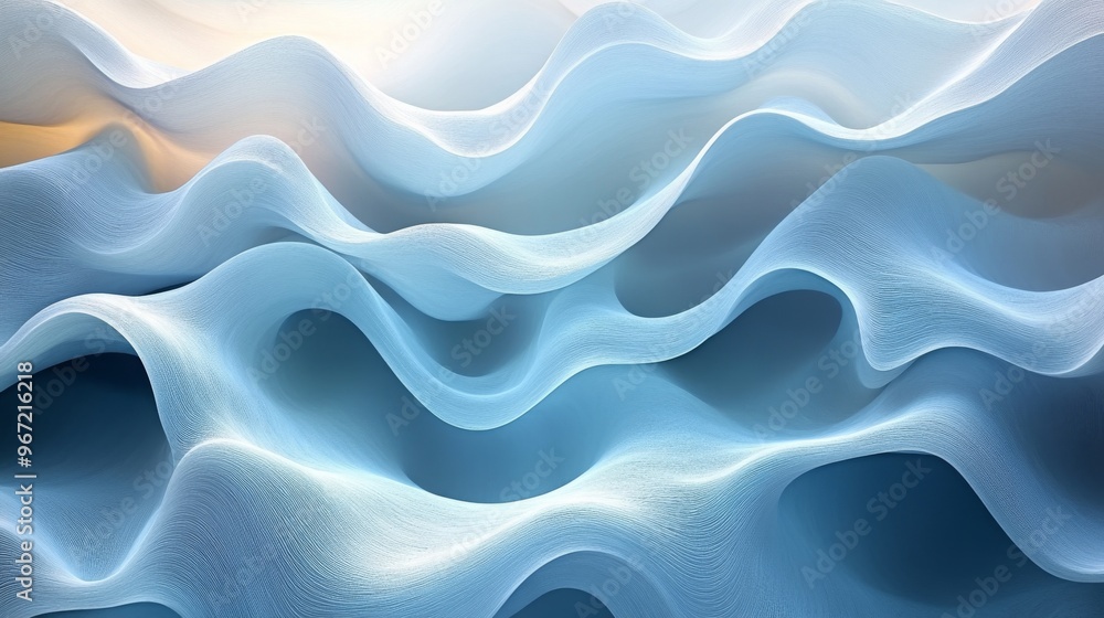 Abstract blue and white waves, fluid motion. Artistic design and texture concept Abstract blue and white waves, fluid motion. Artistic design and texture concept