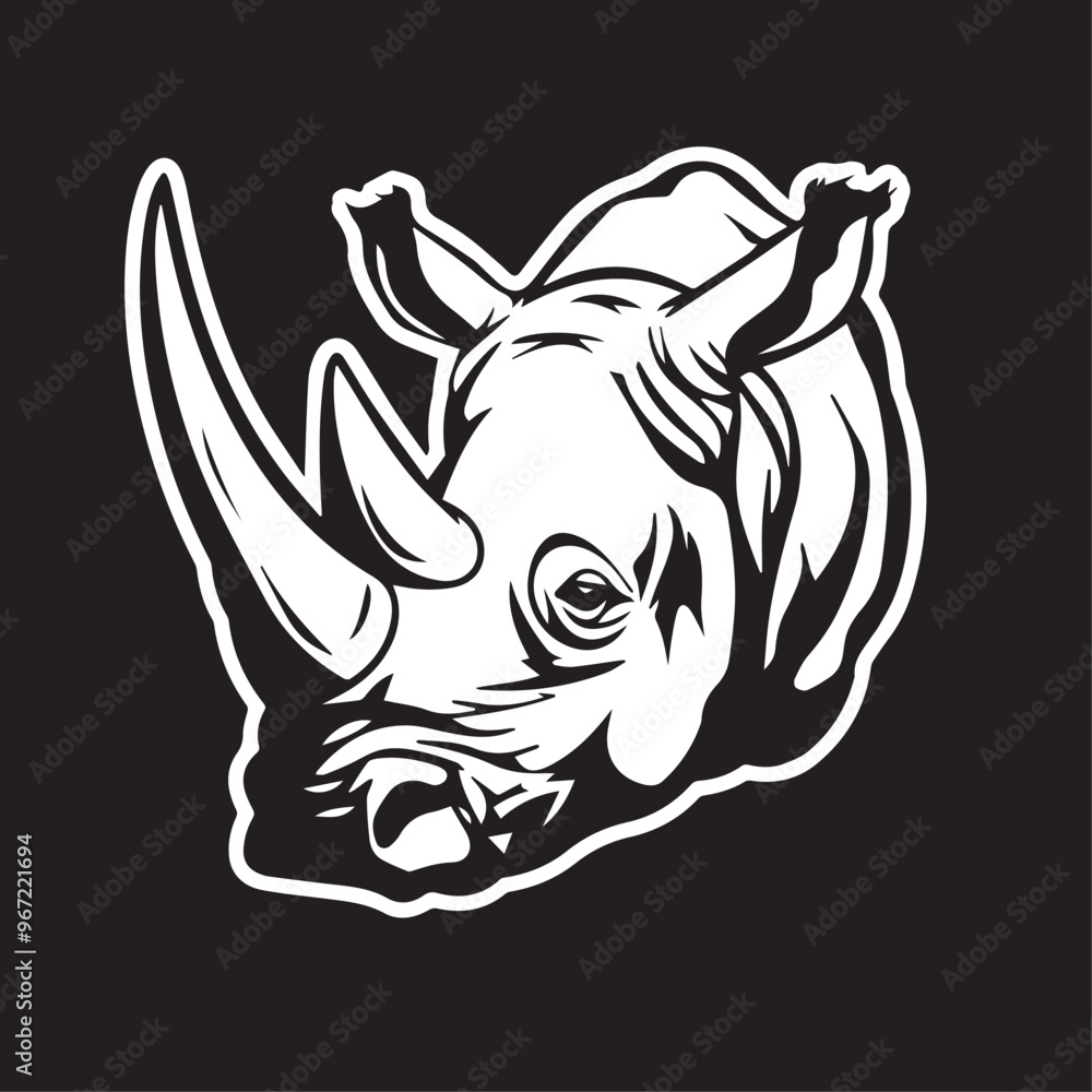 Rhinoceros in cartoon, doodle style . Image for t-shirt, web, mobile apps and ui. Isolated 2d vector illustration in logo, icon, sketch style, Eps 10, black and white. AI Generative Rhinoceros in cartoon, doodle style . Image for t-shirt, web, mobile apps and ui. Isolated 2d vector illustration in logo, icon, sketch style, Eps 10, black and white. AI Generative