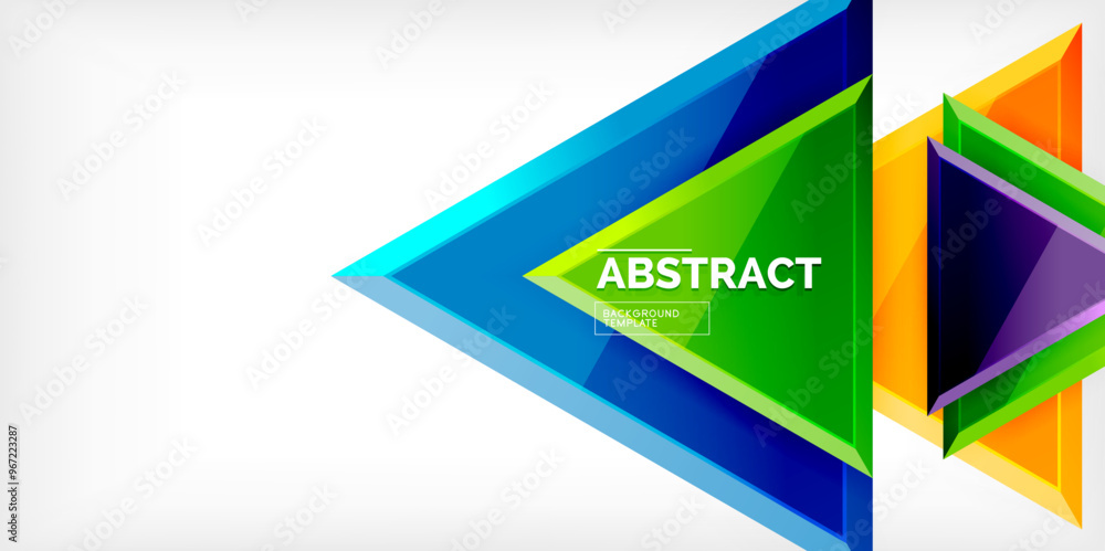 Abstract background - glossy triangles. Vector Illustration For Wallpaper, Banner, Background, Card, Book Illustration, landing page Abstract background - glossy triangles. Vector Illustration For Wallpaper, Banner, Background, Card, Book Illustration, landing page