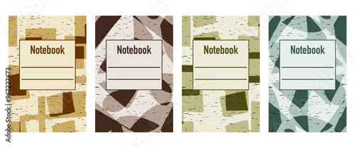 Pattern for notebooks, brochures, book covers, catalogues.