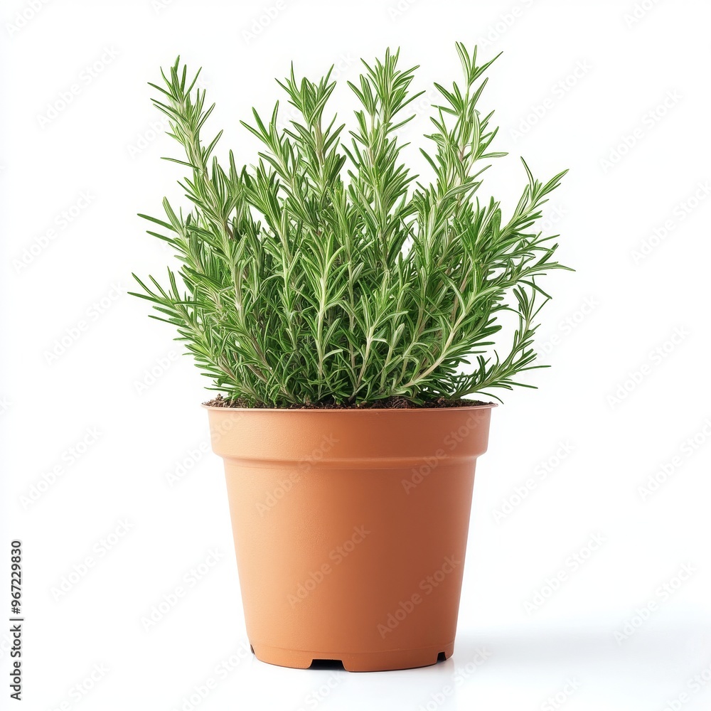 a potted rosemary plant a potted rosemary plant