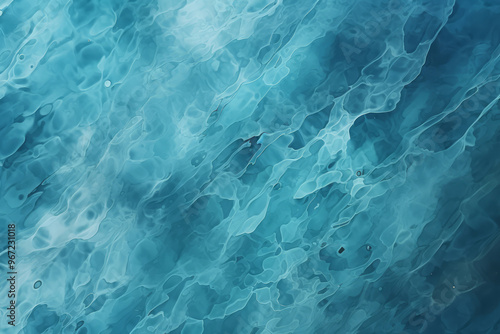 Processed collage of blue calm water surface texture. Background for banner, backdrop or texture