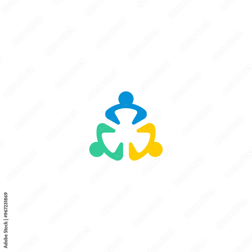 simple human Community logo vector. Circle three abstract people logo vector, team, group, meeting, together. simple human Community logo vector. Circle three abstract people logo vector, team, group, meeting, together.