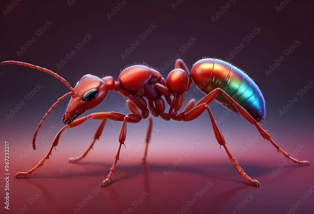 ant on a white background ant on a white background