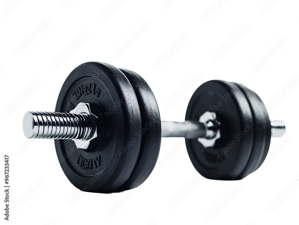 Naklejka premium a close-up of a dumbbell