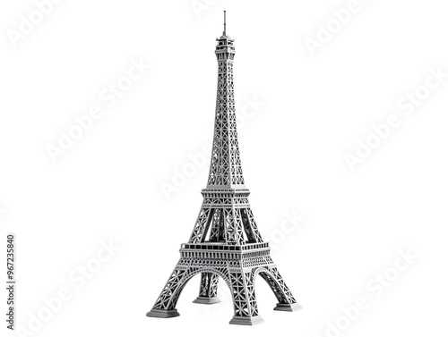 Obraz na płótnie a model of Eiffel Tower w salonie