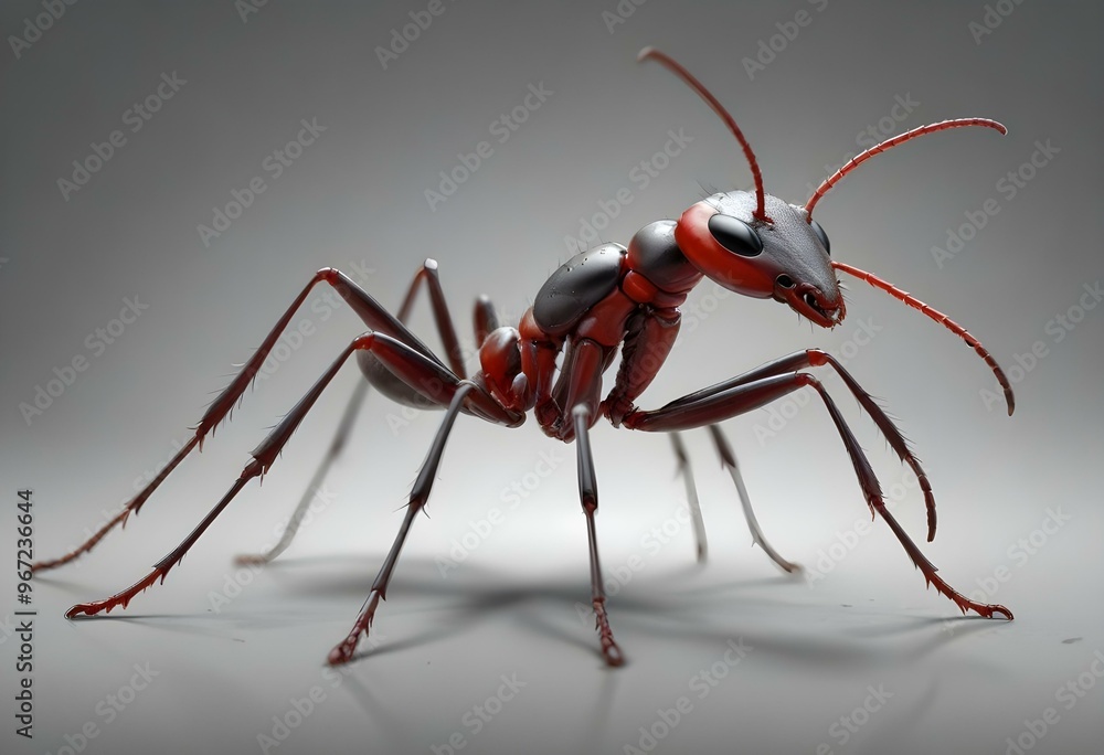 ant on a white background ant on a white background