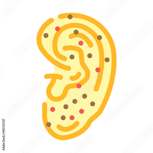 ear points acupuncture color icon vector. ear points acupuncture sign. isolated symbol illustration
