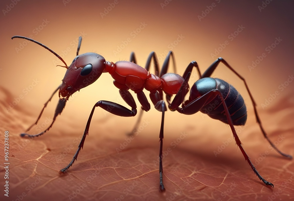 ant on a Coloured background ant on a Coloured background