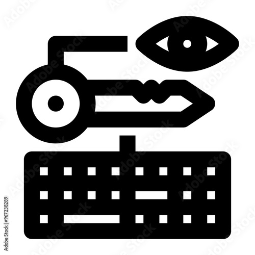 keylogger, key logger, keylogging, keystroke logging, keyboard capturing, spy outline icon