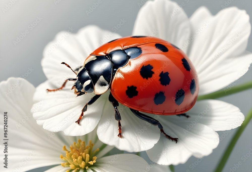 Ladybugs with red and black spots Ladybugs with red and black spots