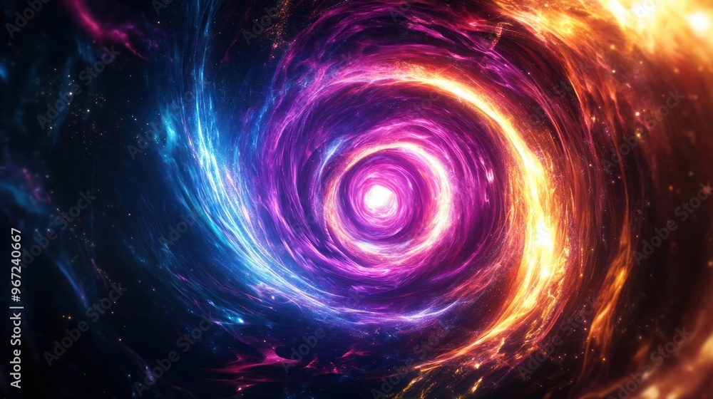 Cosmic Vortex, Spiral Galaxy Cosmic Vortex, Spiral Galaxy