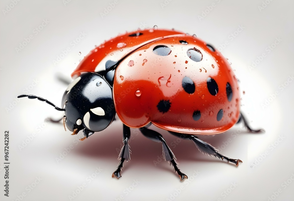 Ladybugs with red and black spots Ladybugs with red and black spots