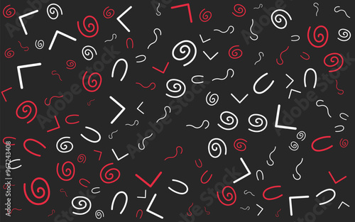 Boxing Day memphis pattern Abstract background