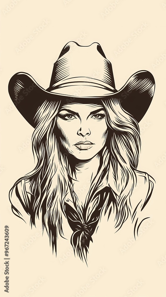 background image of a cowboy woman, western illustration style, western. background image of a cowboy woman, western illustration style, western.