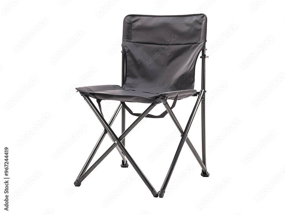 a black folding chair with legs a black folding chair with legs
